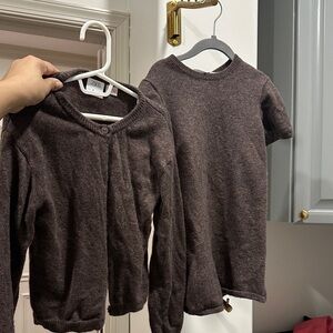Zara Kids Brown Sweater Dress Set